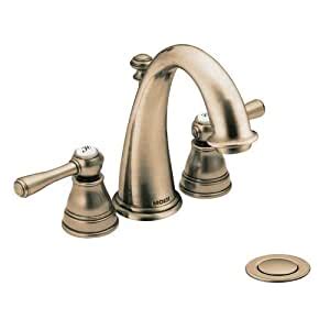 Explore moen's collection of bathroom sink and shower faucets available in several designer styles and finishes from modern chrome to transitional polished nickel to traditional oil rubbed bronze. Moen T6123AZ/9300 Kingsley 4'' Minispread Bathroom Faucet ...