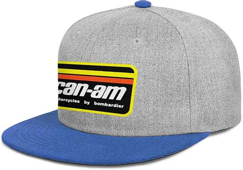 Unisex Can Am Flat Bill Hat Snapback Hat Adjustable Trucker Hat At