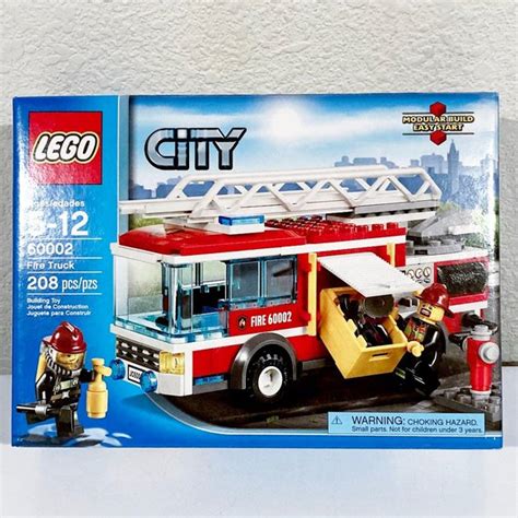 Lego Toys New Lego City 6002 Fire Truck Retired Sealed Firefighter