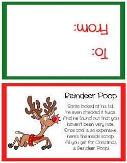 reindeer poop stocking stuffer  party favor