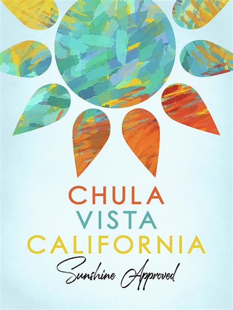 Chula Vista California Sunshine Digital Art By Flo Karp Fine Art America