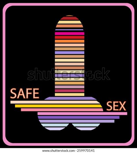 Safe Sex Concept Vector Design On Stock Vector Royalty Free 259970141