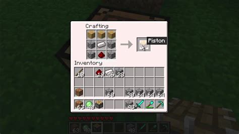 Minecraft How To Make Pistons Youtube