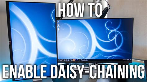 How To Enable Daisy Chaining On The Dell U2414h Monitor Youtube