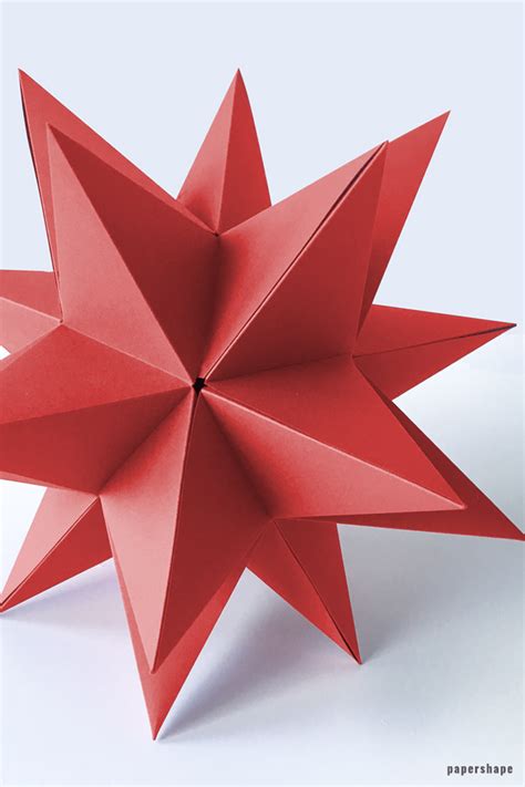 Riesen 3d Stern Falten A La Bascetta Ohne Zusammenstecken Origami