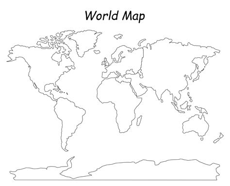 Maps Of The World World Map Outline With Countries Labeled Fresh