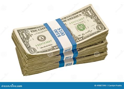 Bundles Of Dollar Bills Stock Photo Image Of Concepts 49887398