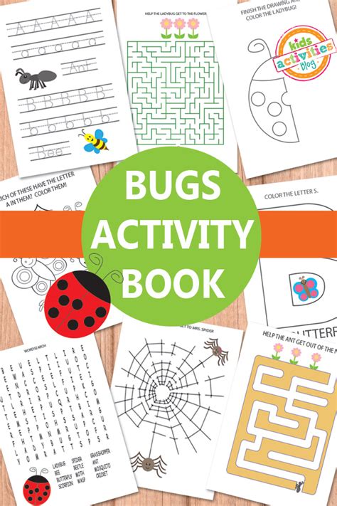 Bugs Activity Sheets Free Kids Printable
