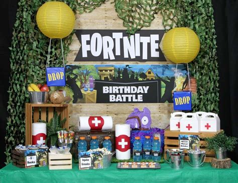 Fortnite Birthday Epic Fortnite Birthday Party Catch My Party Camping Birthday Party