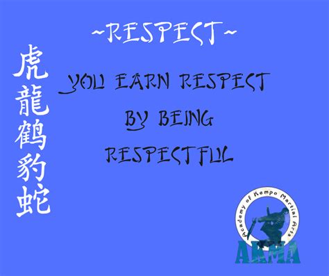 Respect One Lesson Worth Teaching The Academy Of Kempo Martial Arts