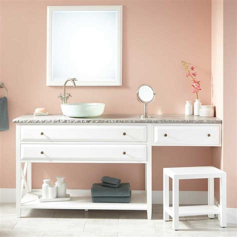 Alibaba.com offers 3,667 bathroom makeup vanity products. 72" Glympton Vessel Sink Vanity with Makeup Area - White ...