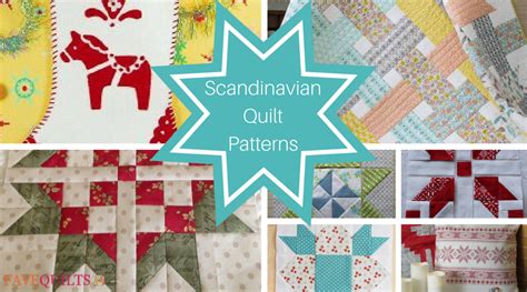 15 Scandinavian Quilt Patterns