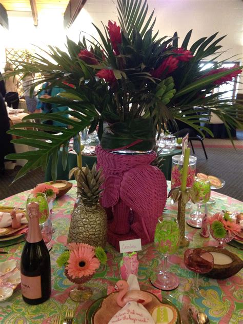 Lilly Pulitzer Tablescape For A Celebration Of Tables Entertaining