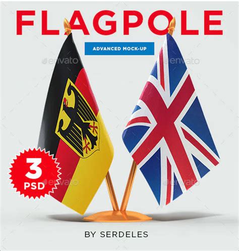 Download 65+ Flag Mockups - Free and Premium Photoshop Format Downloads