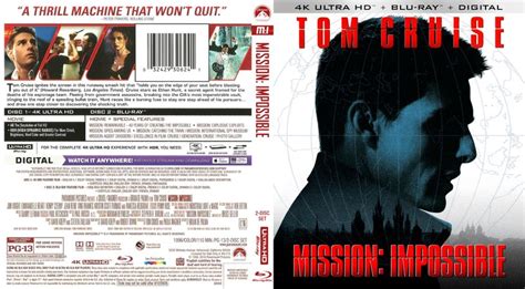 Mission Impossible Uhd Blu Ray Retail Cover Mission Cover Design Cover
