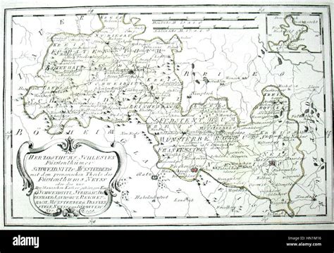 Map Of Silesia In 1791 By Reilly 109b Stock Photo Alamy