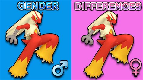 Pokemon All Gender Differences Generation 1 To 8 Youtube