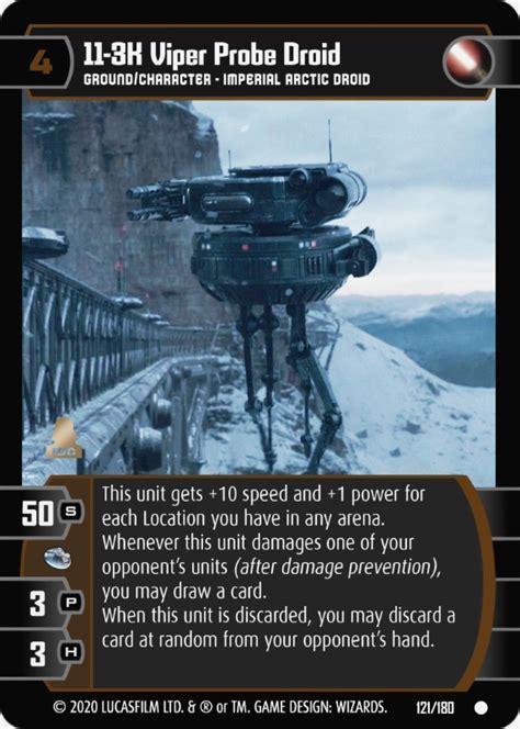 11 3k Viper Probe Droid Card Star Wars Trading Card Game