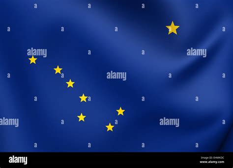 Flag Of Alaska Close Up Stock Photo Alamy