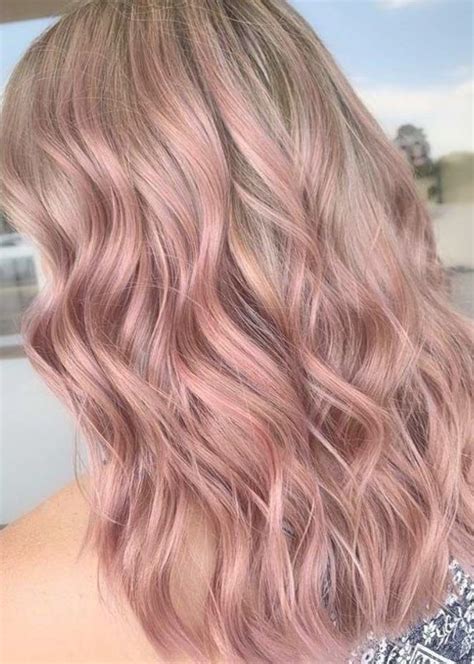 Gorgeous Rose Gold Hair Color Blends For Ladies In 2019 Popular Hair