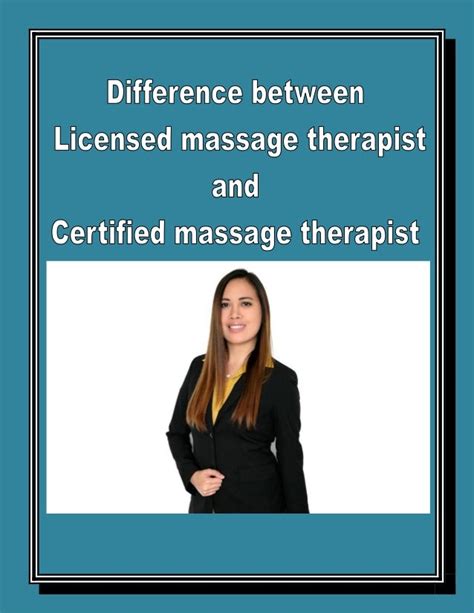 Difference Between Licensed Massage Therapist And Certified Massage Therapist