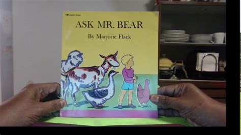 Disney Books And More Ask Mr Bear Read Aloud Youtube