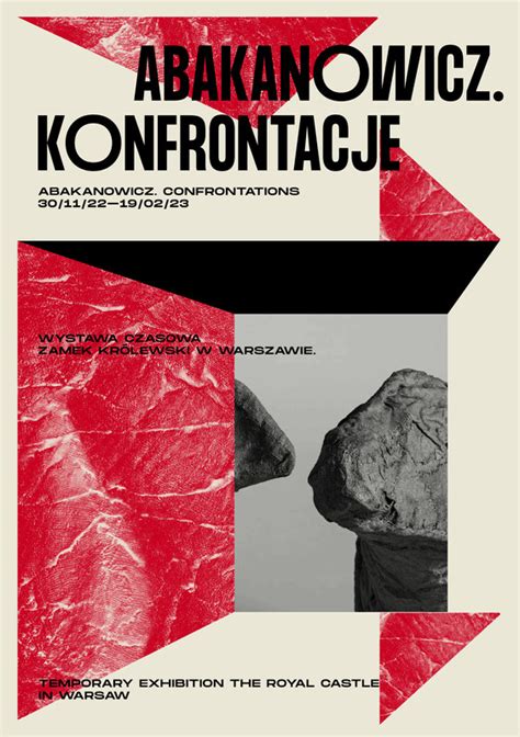 “abakanowicz confrontations” 2022 by alina rybacka gruszczyńska typo graphic posters