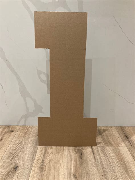 Giant Cardboard Numbers 75cm Diy Party Decoration Large Etsy Uk