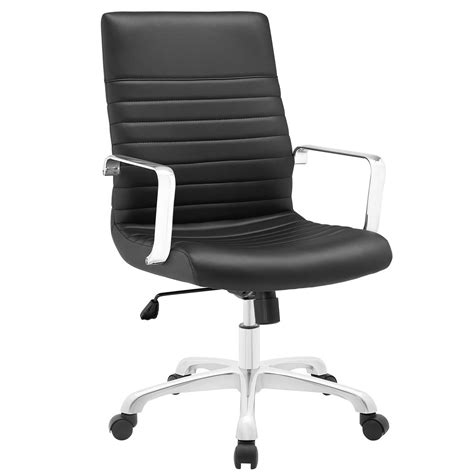 And with lots of different styles, like mesh chairs, it's easy to find computer chairs that suit your space. Finesse Modern Upholstered Ribbed Vinyl Mid Back Office ...
