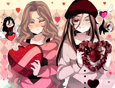 Original Anime Valentine Heart Girl Love Romance Wallpapers Hd Desktop And Mobile