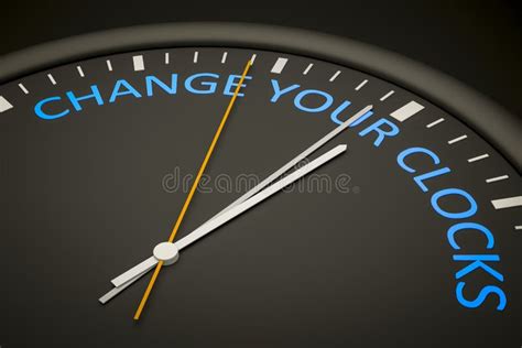 Change Your Clocks Stock Illustration Illustration Of Clock 23481296