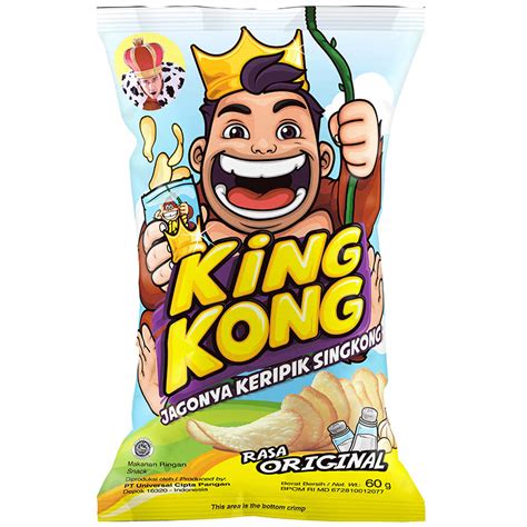 Keripik singkong jika dibuat dan dikemas dengan cara yang tepat dapat bertahan lama. Kingkong Keripik Singkong Rasa Original Ilotte