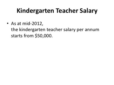 How Much Do Kindergarten Teachers Make