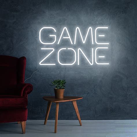 Game Zone Neon Sign Led Neon Sign Neon Sign For Gaming Etsy