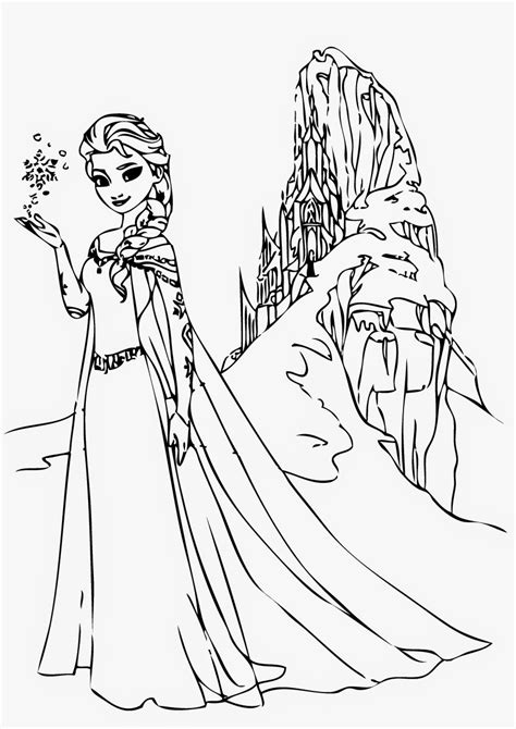 Printable Elsa Coloring Page