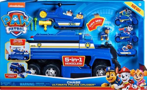 Paw Patrol Chases 5 In 1 Ultimate Police Cruiser With Lights And