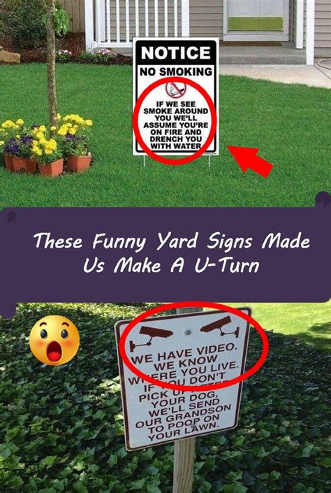 These Funny Yard Signs Made Us Make A U Turn Yard Signs Funny Funny