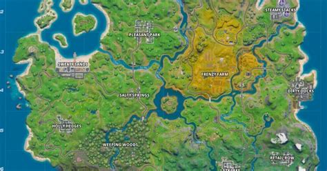 Landmarks Fortnite Chapter Map Locations Get Images One