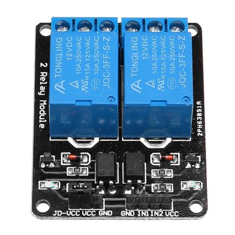 10pcs 2 Channel Relay Module 12v With Optical Coupler Protection Relay