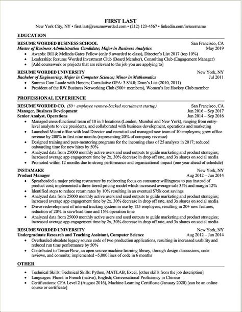 Best Resume Format For Applicant Tracking Systems Resume Example Gallery