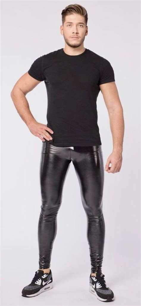 Pin By Serving Muscle On Meggings Tights Mens Outfits Leather Pants Shiny Pants