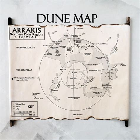 Map Of Arrakis Etsy