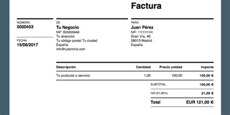 Modelo De Factura Simplificada Infomodelos Es