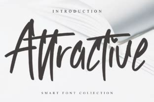 Attractive Is A Relaxed Fashionable And Cool Handwritten Font It Will Look Stunning On Any