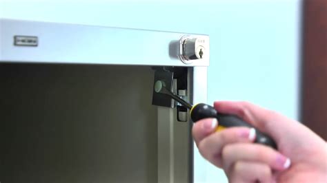 How to install a hon f26 vertical file cabinet lock kit. HON F26 Vertical File Cabinet Lock Kit Remove & Install ...