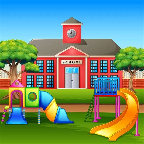Kids Playground Area School Yard Stock Vector Image By ©dualoro 314022876
