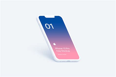 IPhone 13 Pro 20 Clay Mockups Scenes PSD On Behance