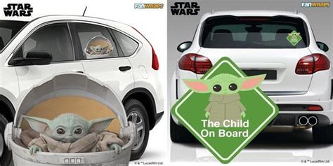 Baby Yoda On Board Car Window Decals Have Officially Arrived