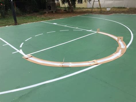 Outdoor Basketball Court Template Tips To Make Your Own Basketball