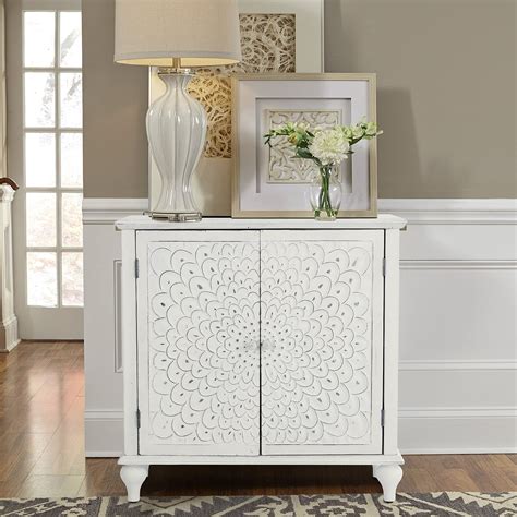 Buy Maison Arts White Accent Storage Cabinet With 2 Doors For Living